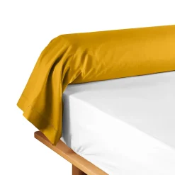 Eden Taie de traversin 85 x 185 cm Couleur emotion jaune curry Clearance