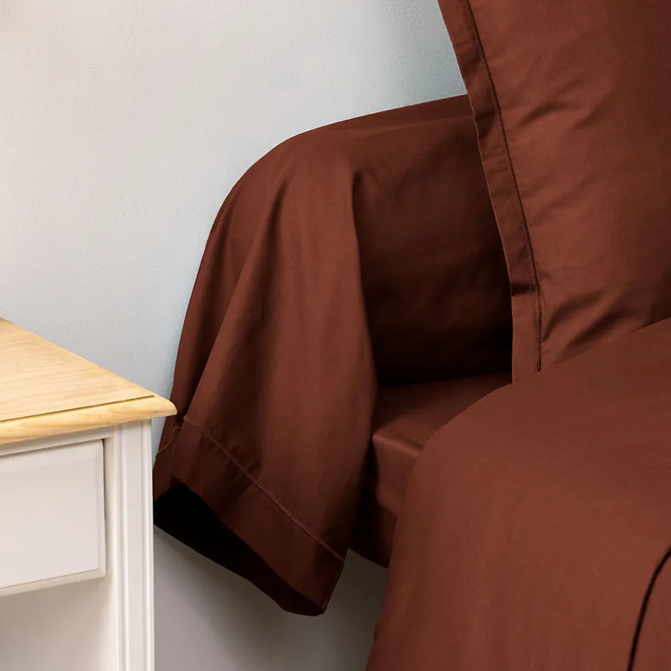 Atmosphera Créateur D'Intérieur Taie de traversin Carina 85x185cm rose terracotta - Atmosphera