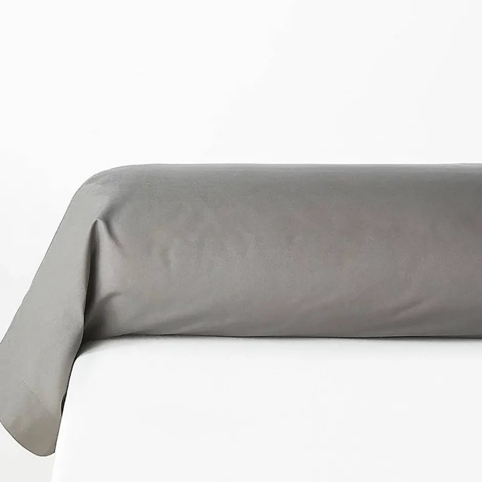 Atmosphera Créateur D'Intérieur Taie de traversin Carina 85x185cm gris souris - Atmosphera Discount