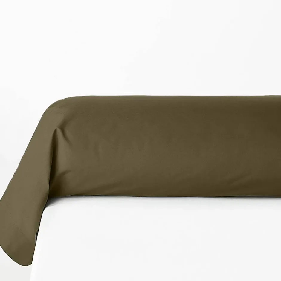 Atmosphera Créateur D'Intérieur Taie de traversin Carina 85x185cm vert kaki - Atmosphera Online