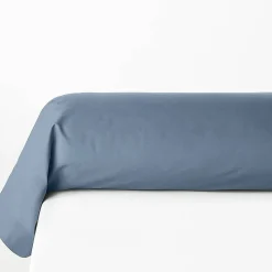 Atmosphera Créateur D'Intérieur Taie de traversin Carina 85x185cm bleu orage - Atmosphera