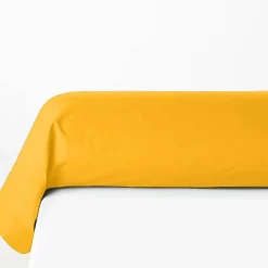 Atmosphera Créateur D'Intérieur Taie de traversin Carina 85x185cm ocre - Atmosphera