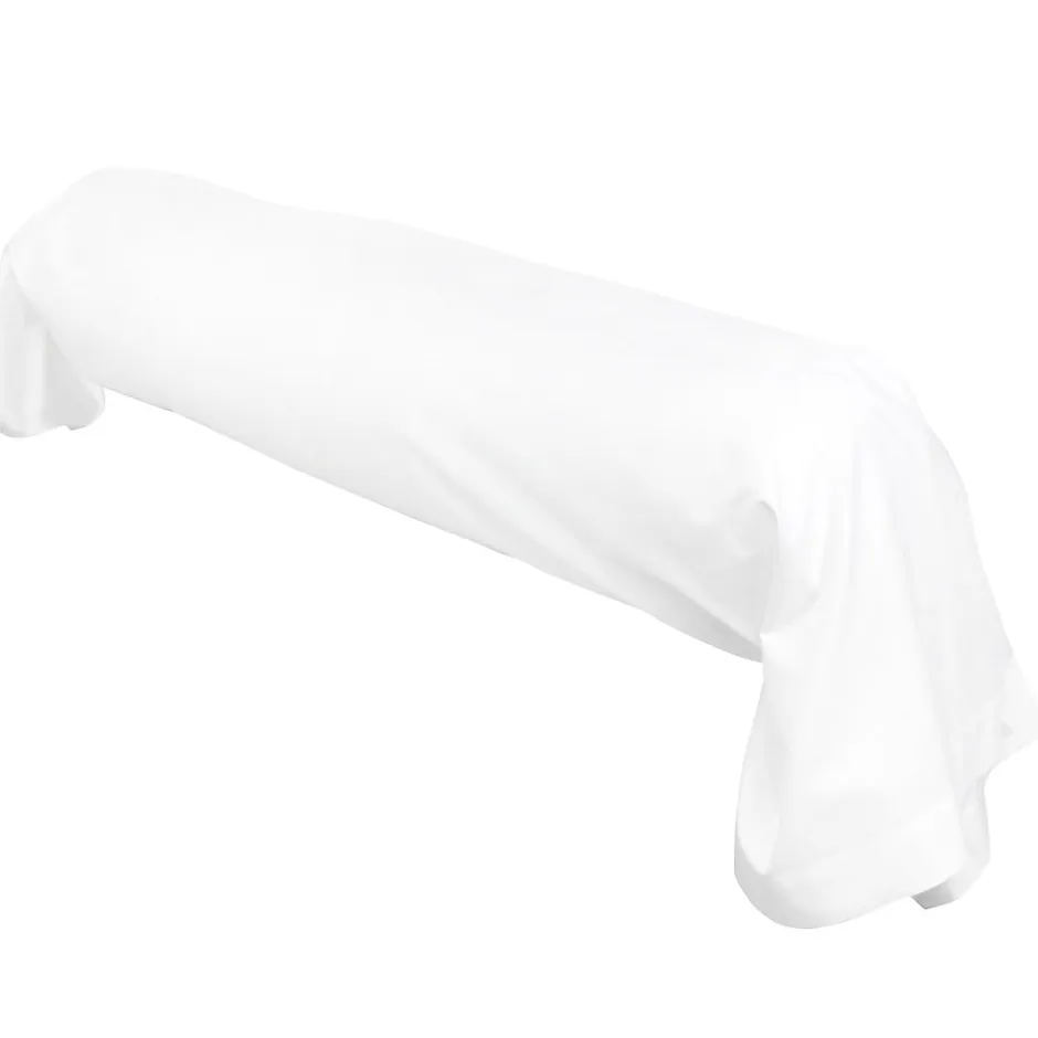 Linnea Taie de traversin uni 140x43 cm coton ALTO Blanc