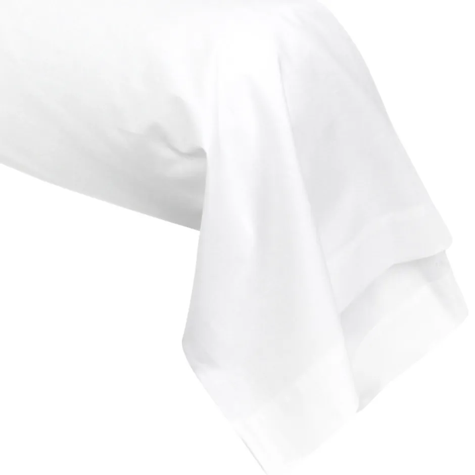 Linnea Taie de traversin uni 140x43 cm coton ALTO Blanc