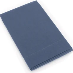 Linnea Taie de traversin uni 140x43 cm coton ALTO bleu Jean