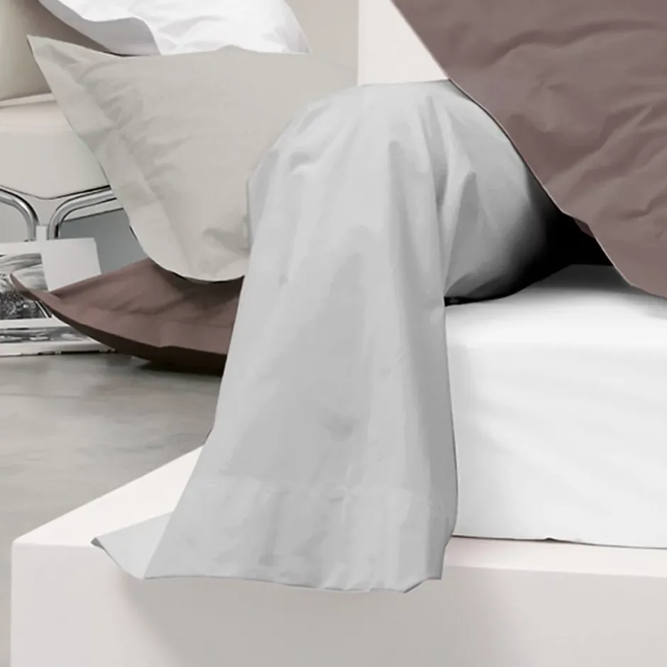 Linnea Taie de traversin uni 230X43 cm coton ALTO Calcium Online