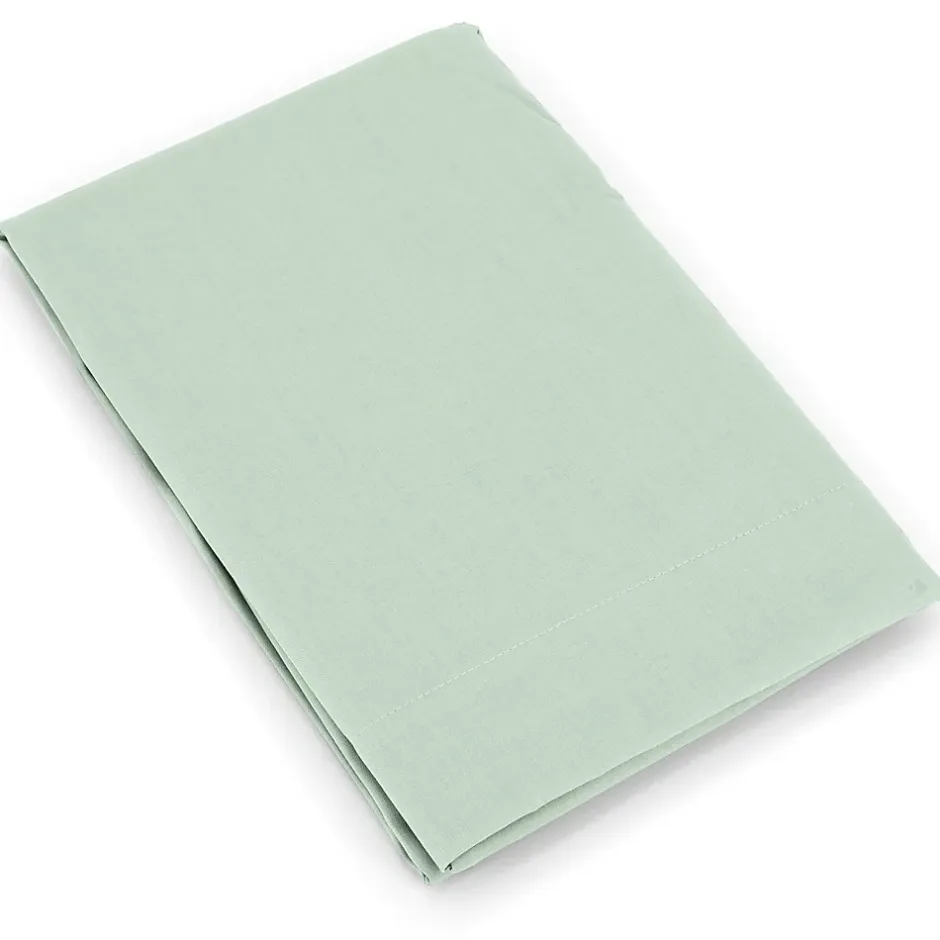 Linnea Taie de traversin uni 140x43 cm coton ALTO vert fleur d'amandier Outlet