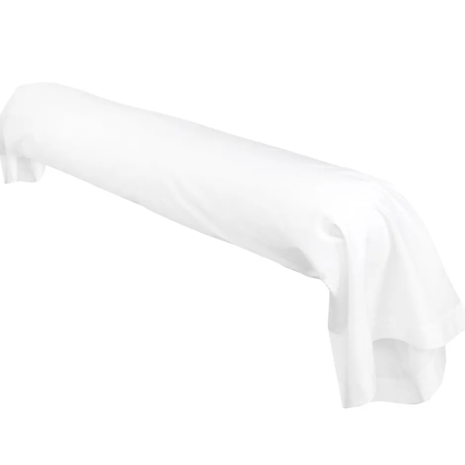 Linnea Taie de traversin uni 230x43 cm coton ALTO Blanc