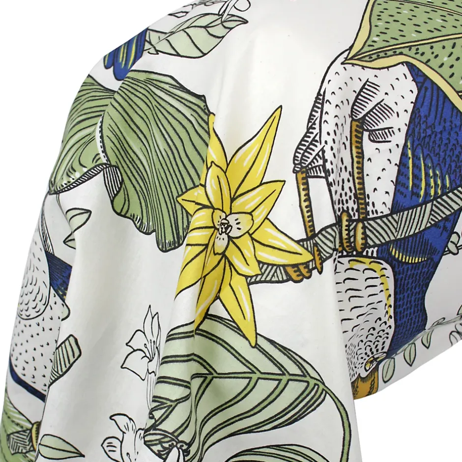 Linnea Taie de traversin 140x43 cm coton TOCO vert Outlet