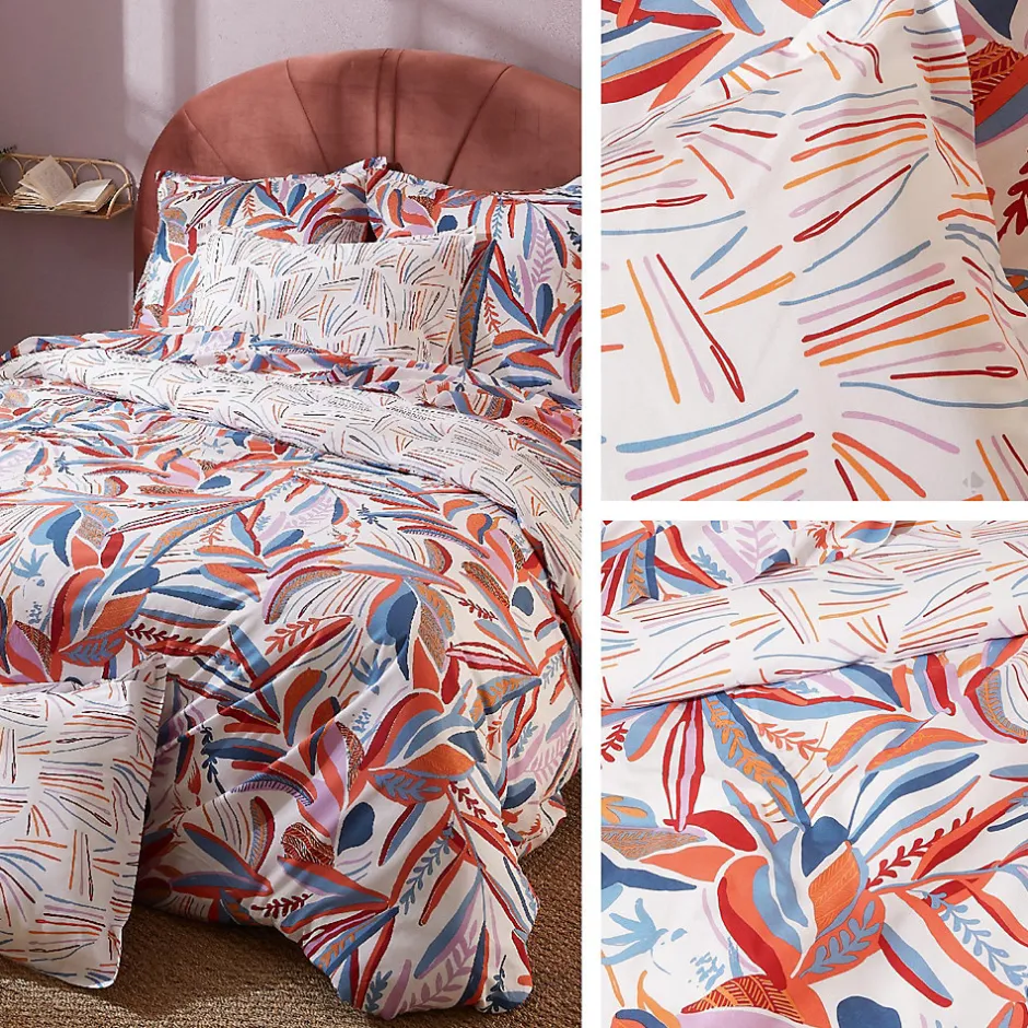 Linnea Taie de traversin 240x43 cm coton PERROQUET multicolore Salsa