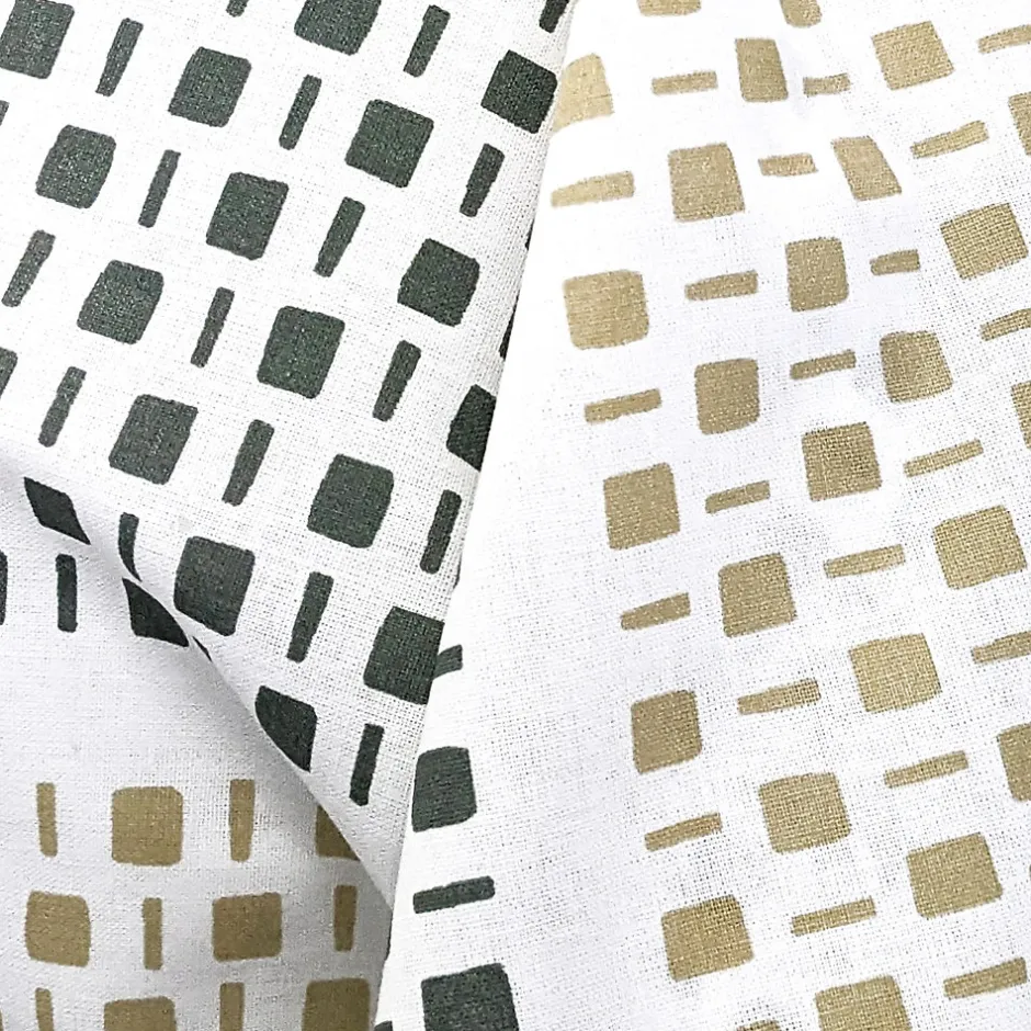 Linnea Taie de traversin 200x43 cm coton NIAGARA vert Kaki