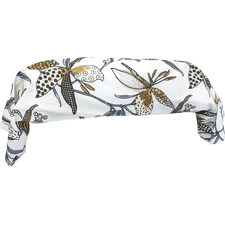 Linnea Taie de traversin 140x43 cm en coton PÉNÉLOPE beige Silice