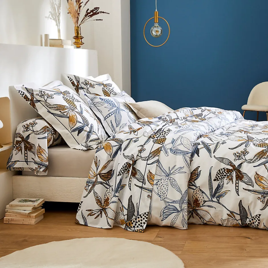 Linnea Taie de traversin 140x43 cm en coton PÉNÉLOPE beige Silice