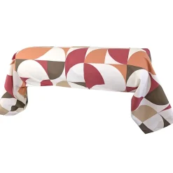 Linnea Taie de traversin 140x43 cm en 100% percale MODULO blanc acajou New