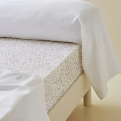 Linnea Taie de traversin 185x43 cm en satin de coton NINA blanc