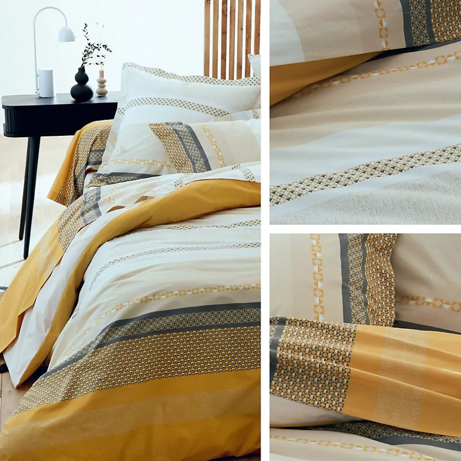 Linnea Taie de traversin 200x43 cm percale coton MARLOW Miel