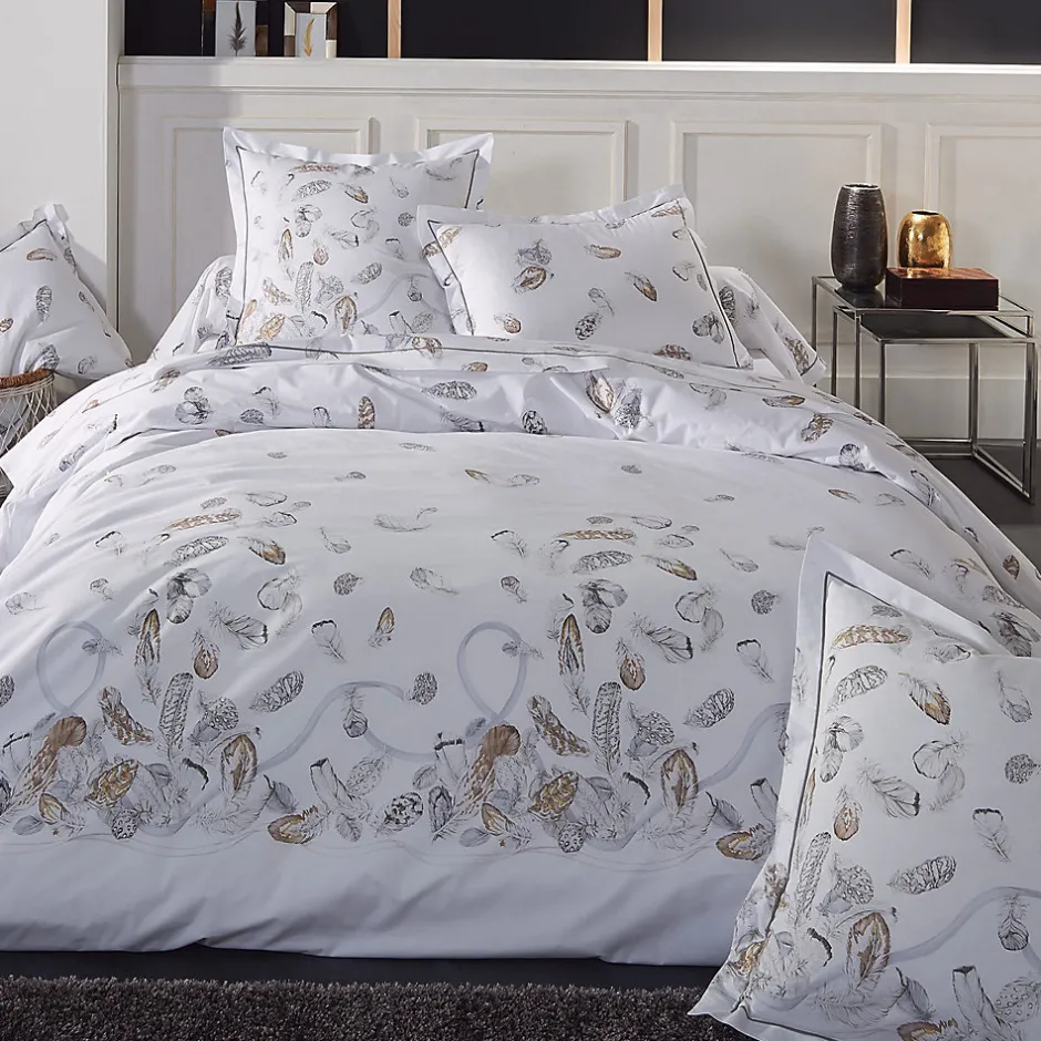 Linnea Taie de traversin 200x43 cm Percale pur coton PLUMES