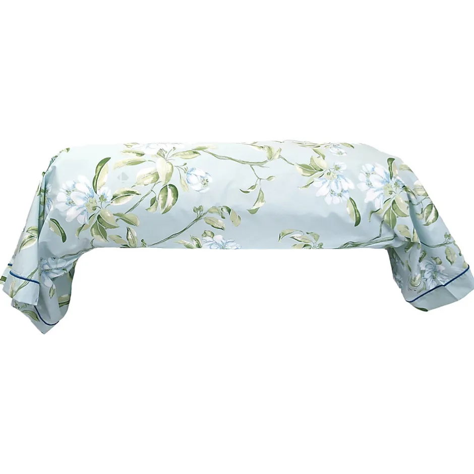Linnea Taie de traversin 200x43 cm percale coton ELÉNA vert Nil