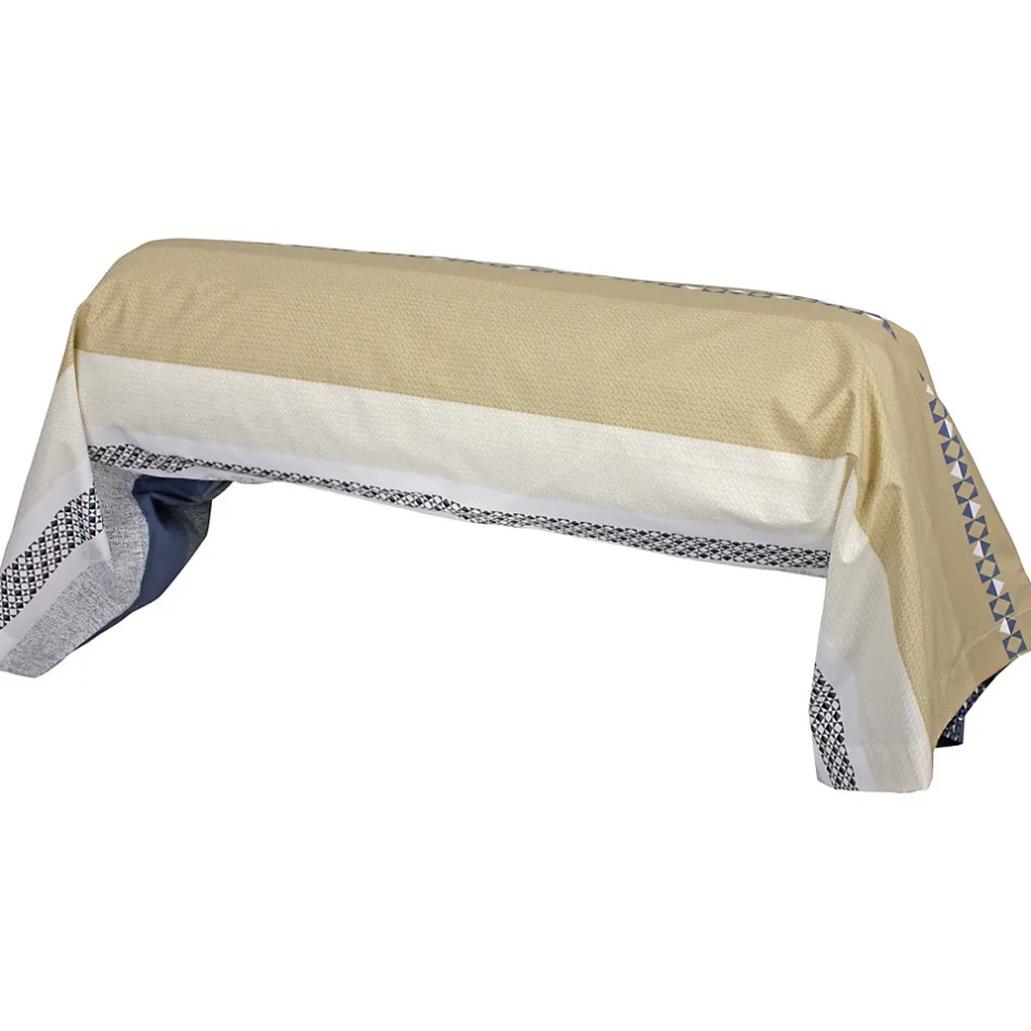 Linnea Taie de traversin 140x43 cm percale coton MARLOW acier
