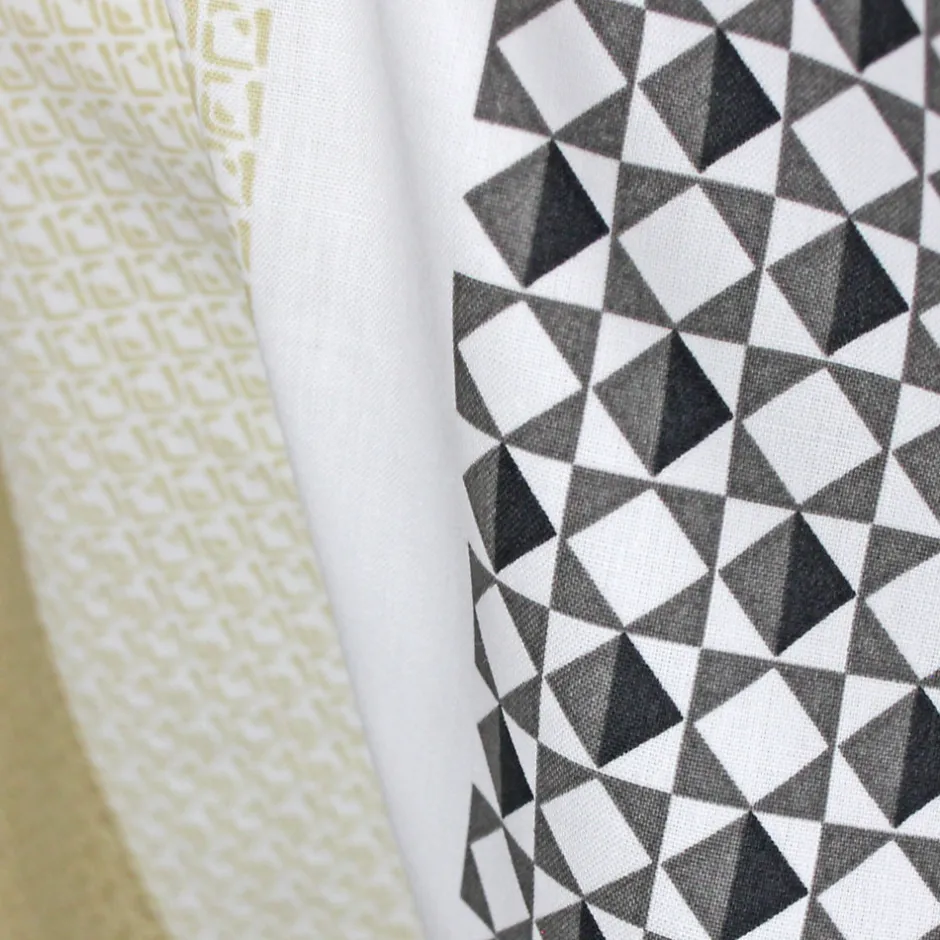 Linnea Taie de traversin 140x43 cm percale coton MARLOW acier
