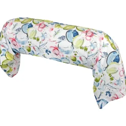 Linnea Taie de traversin 140x43 cm percale coton NENUPHAR aqua Outlet