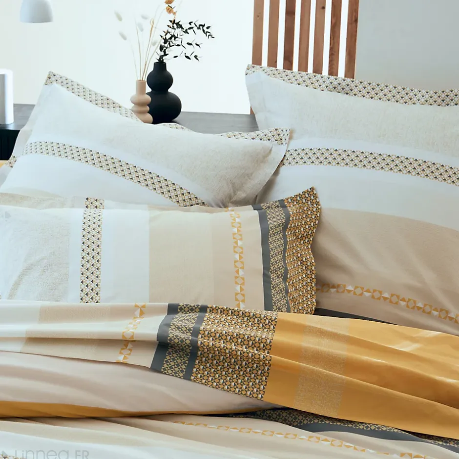 Linnea Taie de traversin 240x43 cm percale coton MARLOW Miel