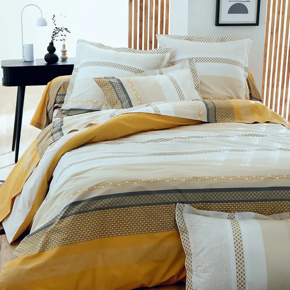 Linnea Taie de traversin 240x43 cm percale coton MARLOW Miel