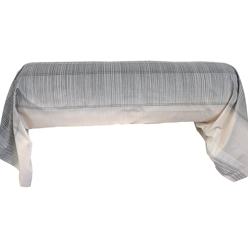 Linnea Taie de traversin 200x43 cm percale coton ESTEBAN Beige
