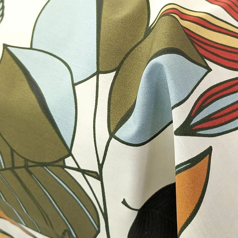 Linnea Taie de traversin 43X240 cm percale coton CASCADE vert Sauge