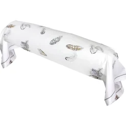 Linnea Taie de traversin 140x43 cm Percale pur coton PLUMES New