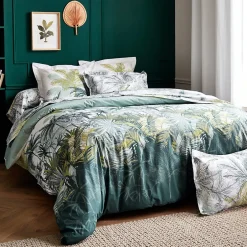 Linnea Taie de traversin 200x43 cm percale coton TRINIDAD mousson Discount