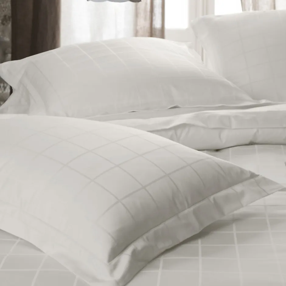 Linnea Taie de traversin 43x190 cm satin CONCERTO beige Craie