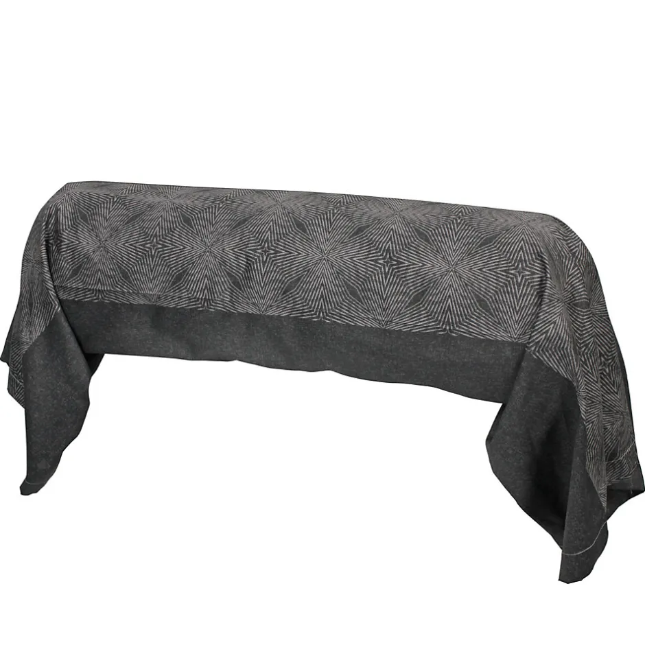 Linnea Taie de traversin 140x43 cm satin de coton TIAGO noir