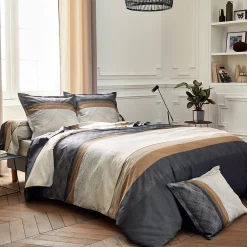 Linnea Taie de traversin 140x43 cm satin de coton TIAGO noir