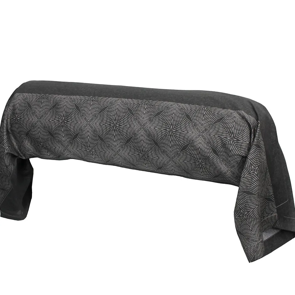 Linnea Taie de traversin 240x43 cm satin de coton TIAGO noir