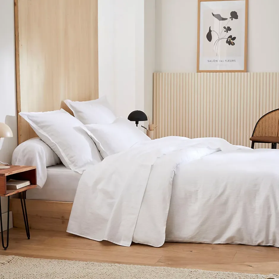 Linnea Taie de traversin 140x43 cm satin de coton GRAND HÔTEL blanc Clearance