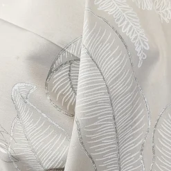 Linnea Taie de traversin 240x43 cm satin de coton CAYENNE beige ficelle