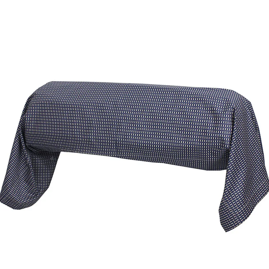 Linnea Taie de traversin 200x43 cm satin de coton ENZO bleu