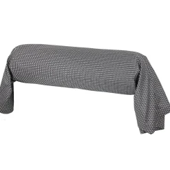 Linnea Taie de traversin 200x43 cm satin de coton ENZO noir