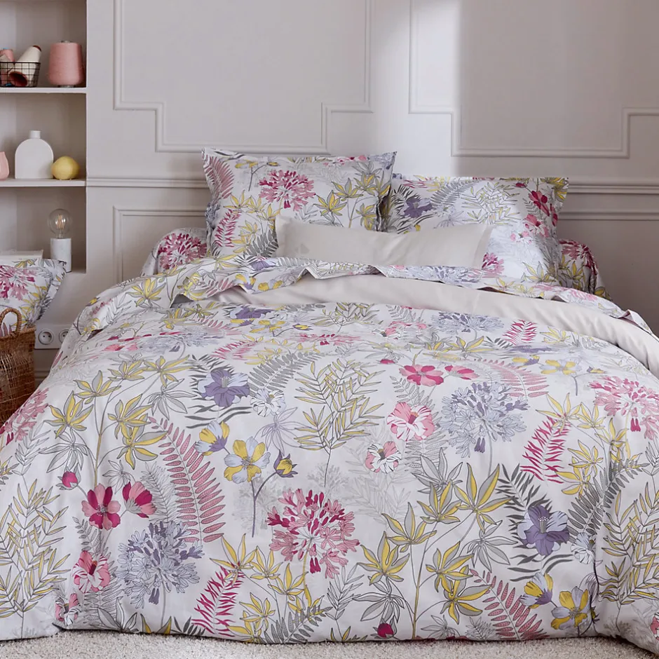 Linnea Taie de traversin 240x43 cm satin de coton ANAÏS multicolore