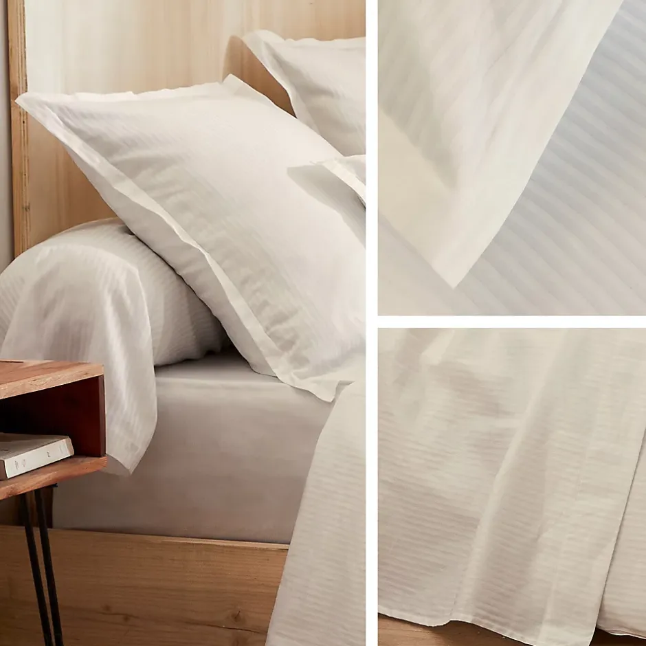 Linnea Taie de traversin 240x43 cm satin de coton GRAND HÔTEL marron sable Online