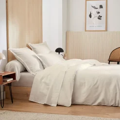 Linnea Taie de traversin 240x43 cm satin de coton GRAND HÔTEL marron sable Online