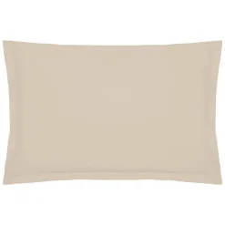 Atmosphera Créateur D'Intérieur Taie d'oreiller - coton - beige lin - 50x70 cm - Atmosphera Outlet