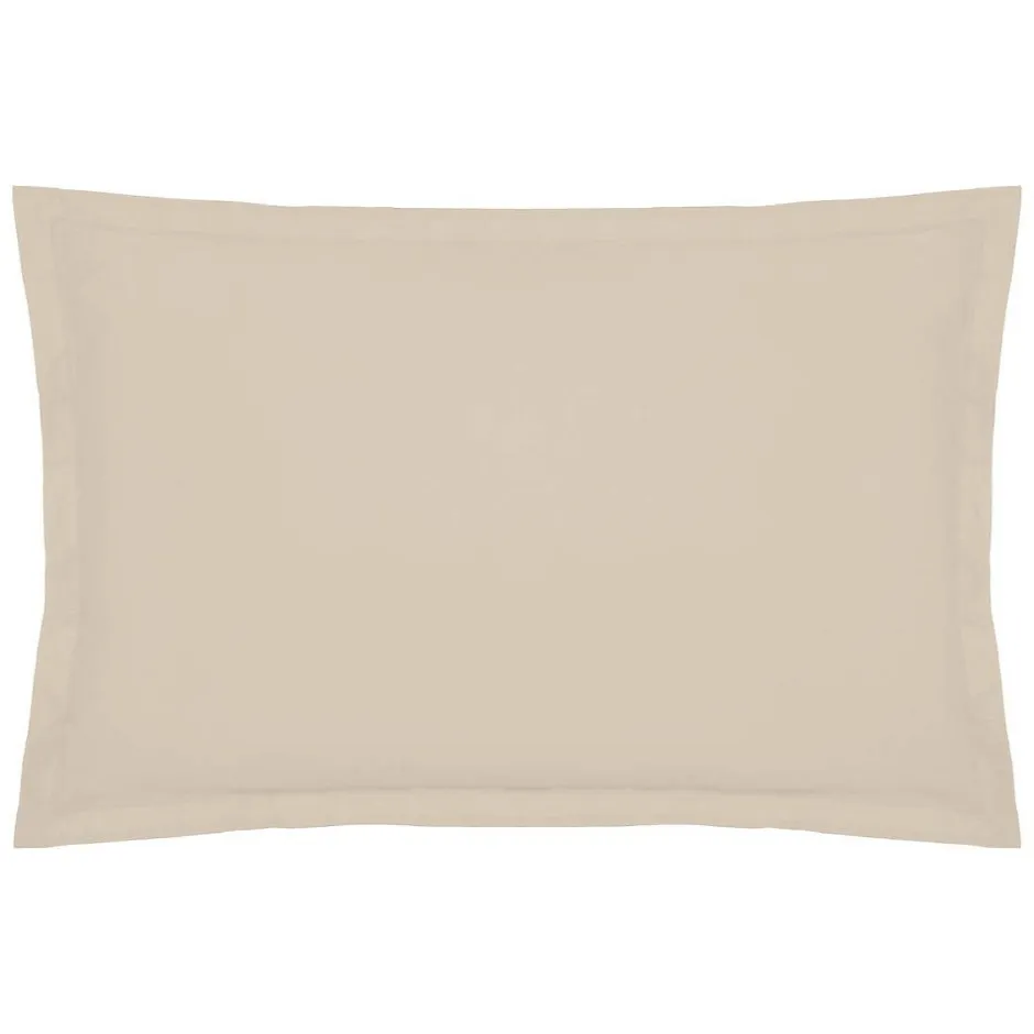 Atmosphera Créateur D'Intérieur Taie d'oreiller - coton - beige lin - 50x70 cm - Atmosphera Outlet