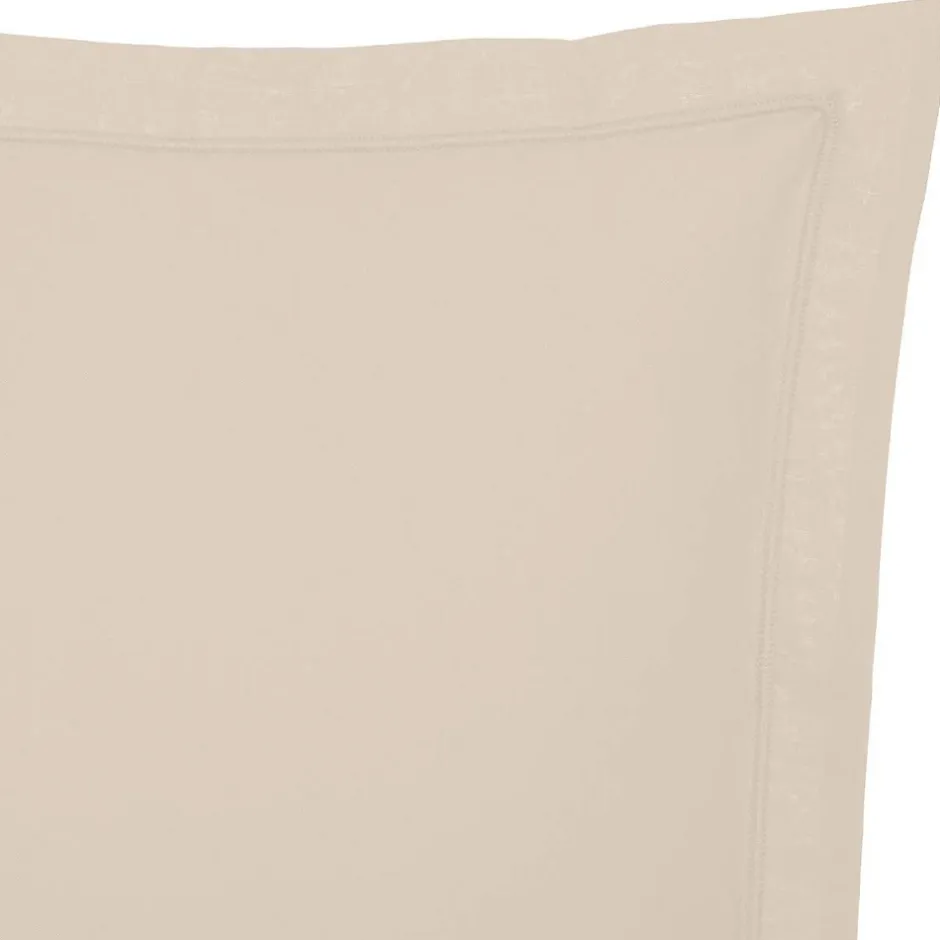 Atmosphera Créateur D'Intérieur Taie d'oreiller - coton - beige lin - 50x70 cm - Atmosphera Outlet