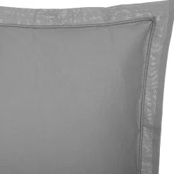 Atmosphera Créateur D'Intérieur Taie d'oreiller - coton - gris - 50x70 cm - Atmosphera