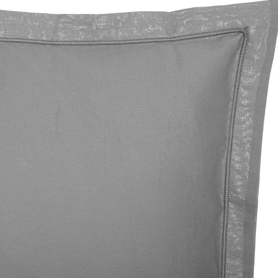Atmosphera Créateur D'Intérieur Taie d'oreiller - coton - gris - 50x70 cm - Atmosphera