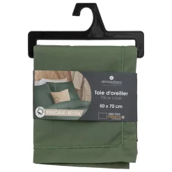 Atmosphera Créateur D'Intérieur Taie d'oreiller - coton - vert - 50x70 cm - Atmosphera