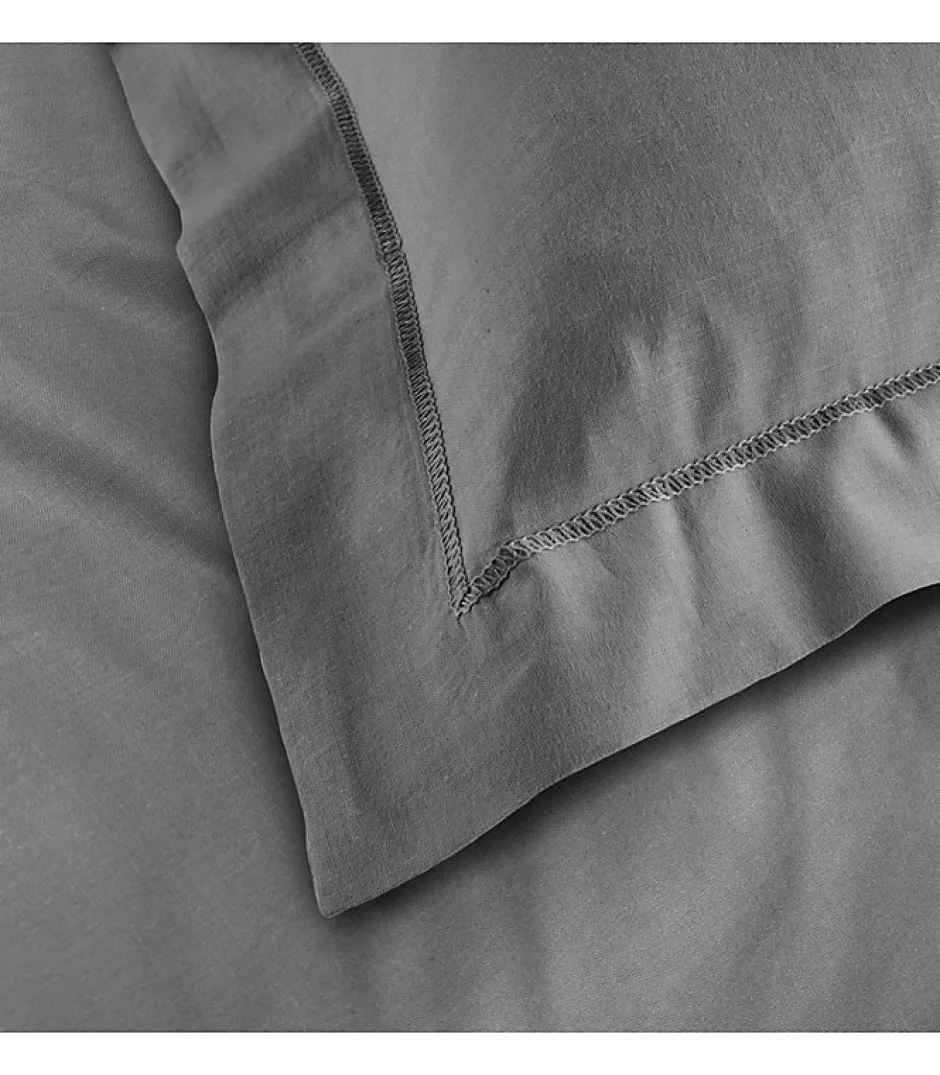Douceur D'Intérieur Taie d'oreiller 57 fils gris 63x63cm - 63x63cm - Gris Hot