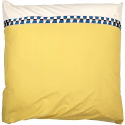 Linnea Taie d'oreiller bicolore 65x65 cm percale coton ROMY Ambre